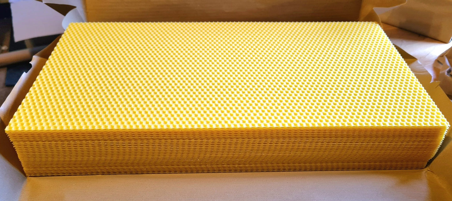 2 kg Mittelwände ZaDant 395×260 mm | Bienenwachs | Imkerei B&J - Imkerei B&J