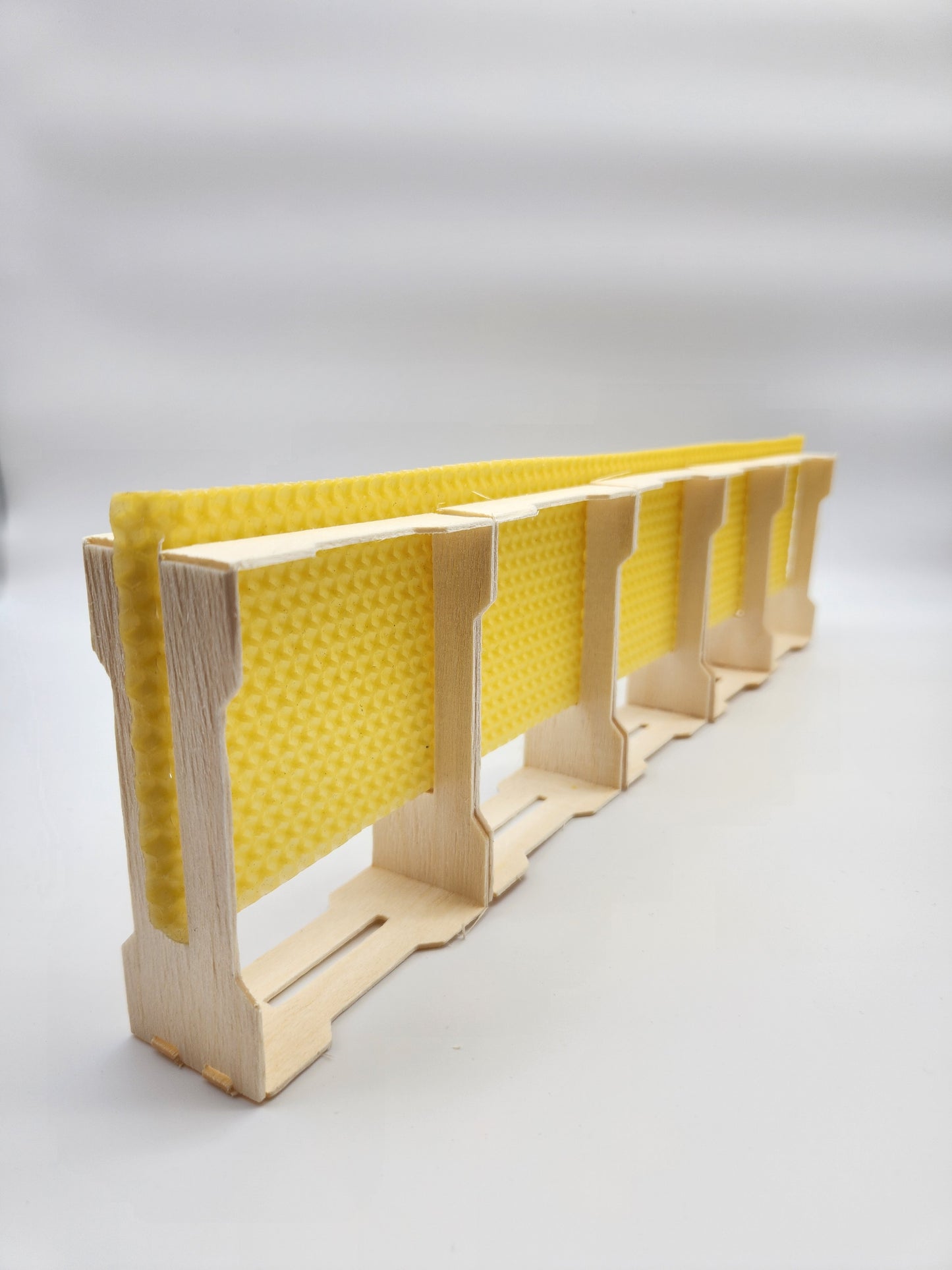 Honeycomb frames with special external dimensions suitable for insertion into Zander frames
