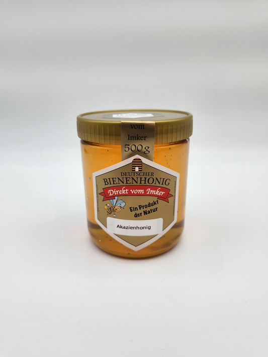 Akazienhonig aus eigener Imkerei | 500g Glas | Deutscher Honig