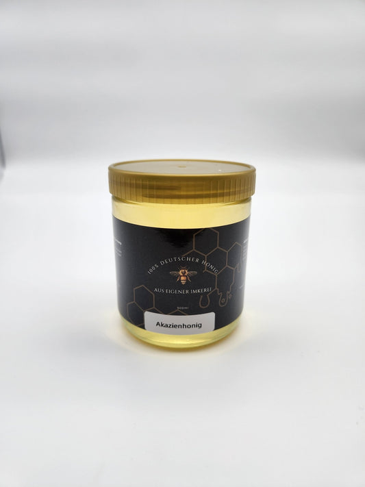 Akazienhonig 500 g Glas – fein, klar & aus deutscher Imkerei - Imkerei B&J