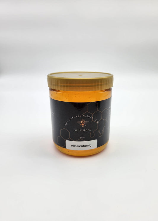 Akazienhonig 500 g Glas – mild‑klar & lange flüssig - Imkerei B&J