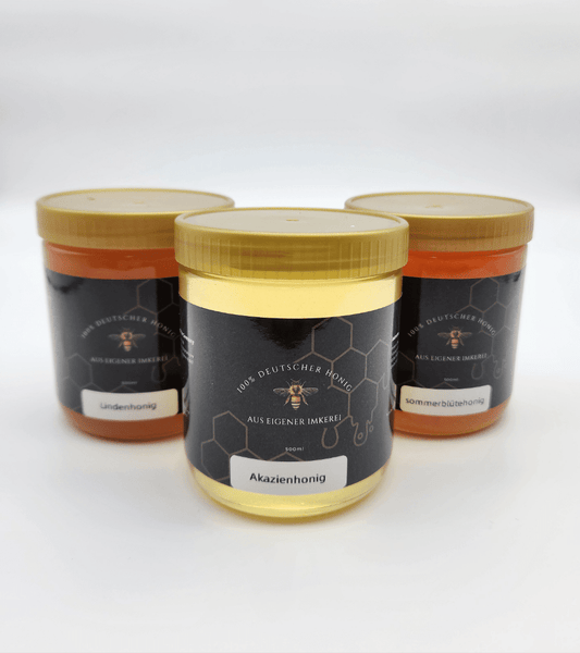 Deutsches Honig - Set – 3 Sorten im Probierpaket - Imkerei B&J