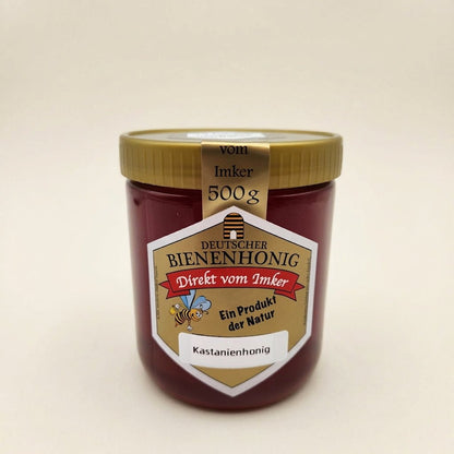 Kastanienhonig 500g Glas herb · würzig - Imkerei B&J