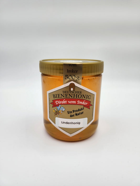 Lindenblütenhonig 500 g Glas – flüssig & mild‑aromatisch - Imkerei B&J