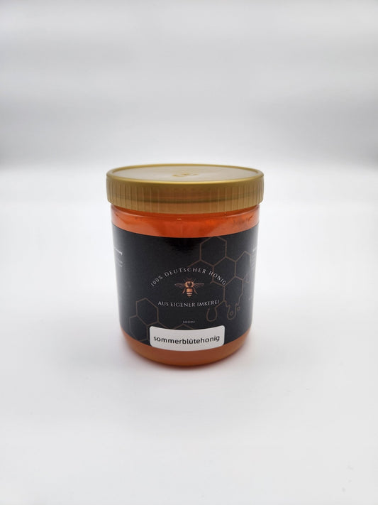 Sommerblütenhonig 500g Glas – Blütenhonig aus Deutschland direkt vom Imker - Imkerei B&J