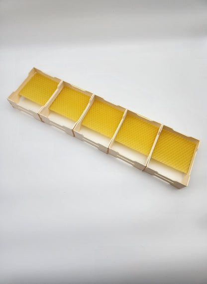 Wabenhonig - Rahmen Set 5×10 Stück – passend für 5 Zander - Rähmchen - Imkerei B&J