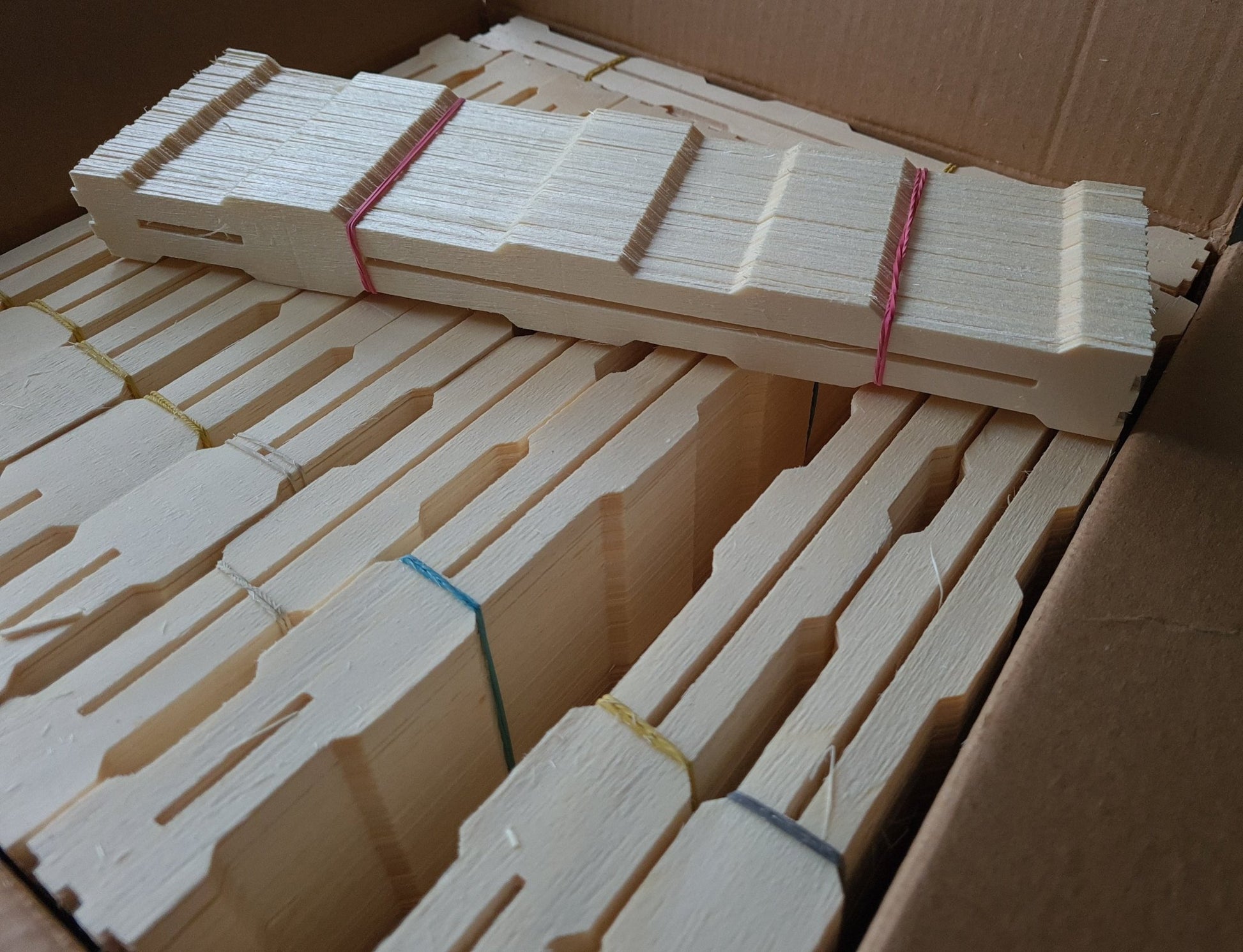 Wabenhonig - Rahmen Set 5×10 Stück – passend für 5 Zander - Rähmchen - Imkerei B&J